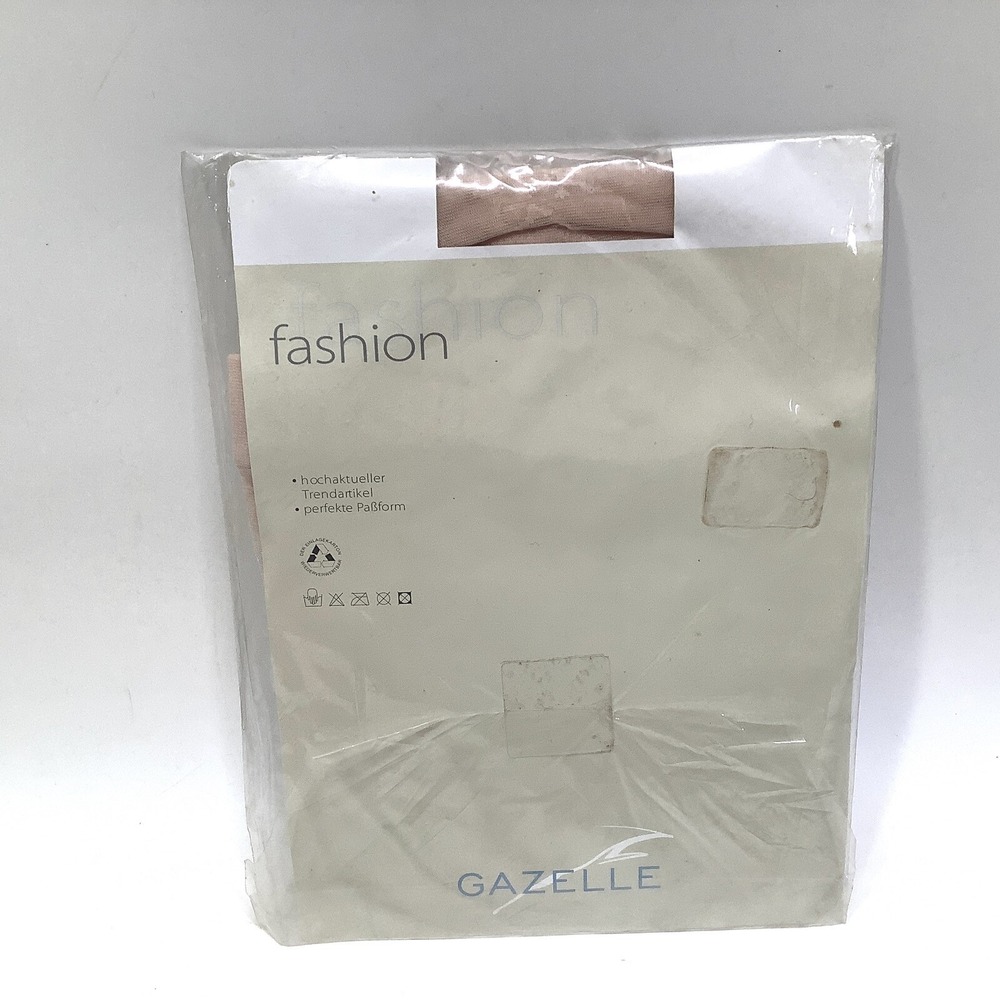 Austrian Pantyhose‎ Gazelle Fashion Size M Powder light tan  New old stock Vtg